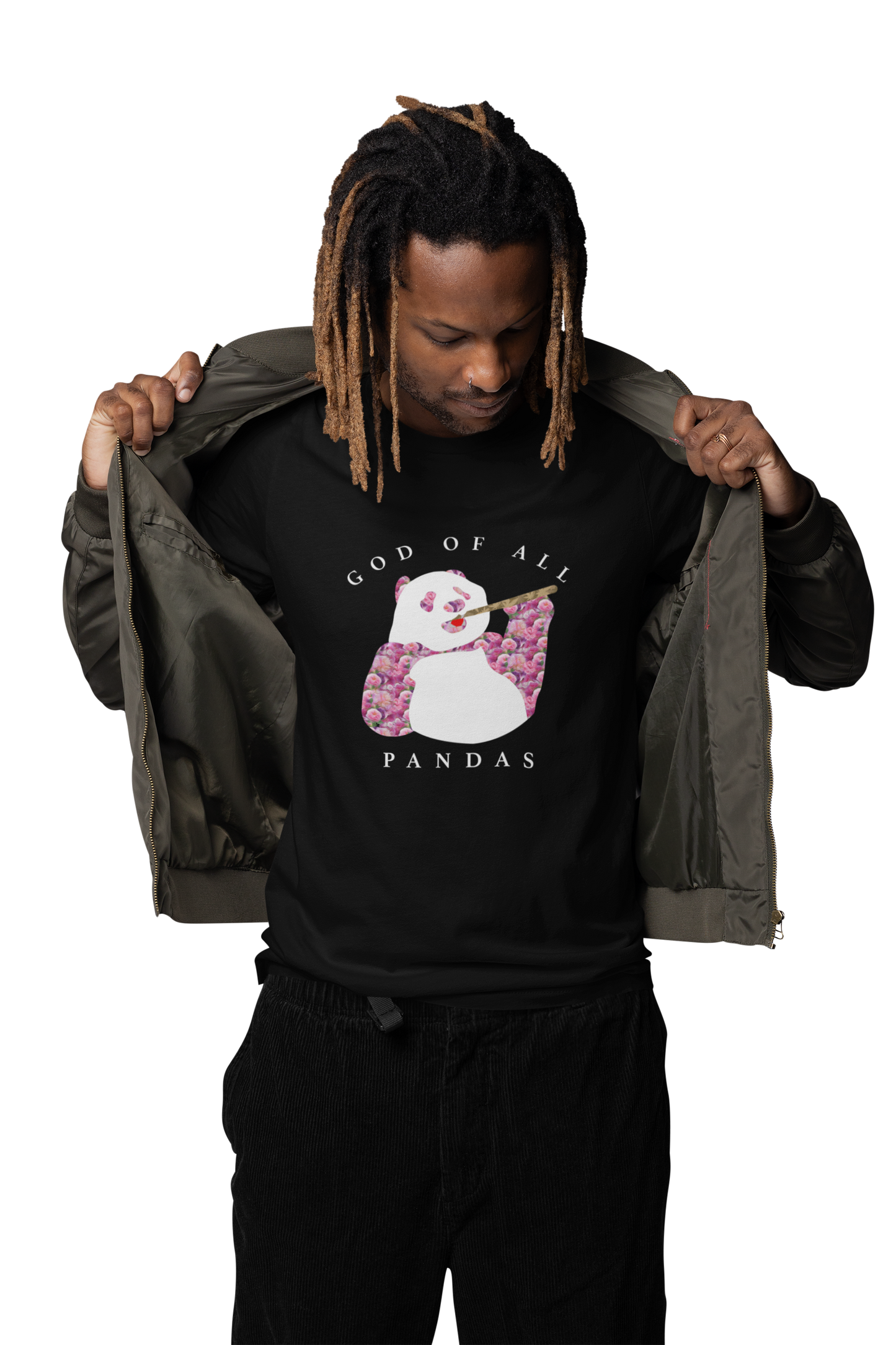 God of all Pandas Unisex t-shirt Black FW2024