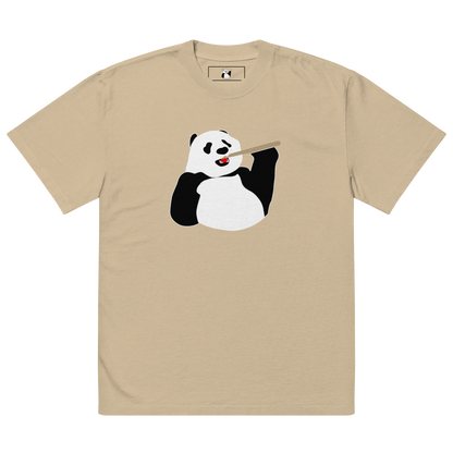 God of All Pandas Oversized faded t-shirt