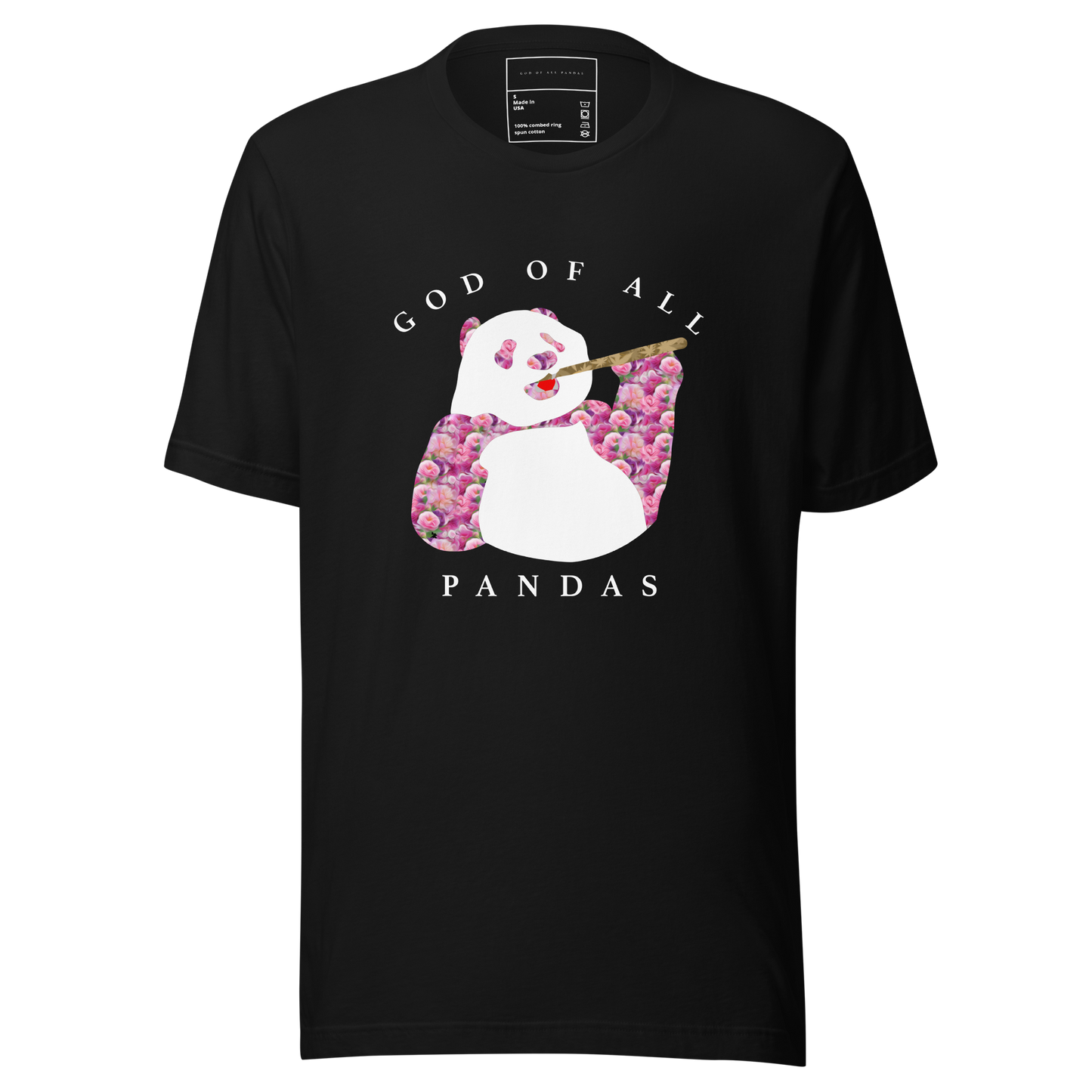 God of all Pandas Unisex t-shirt Black FW2024