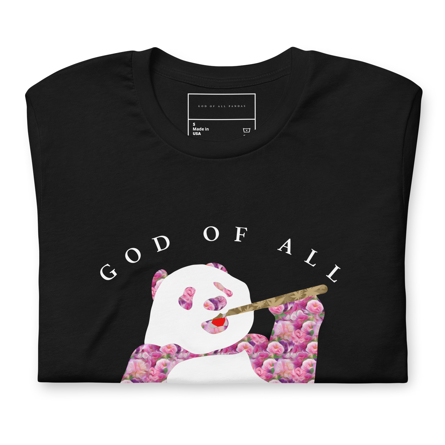 God of all Pandas Unisex t-shirt Black FW2024