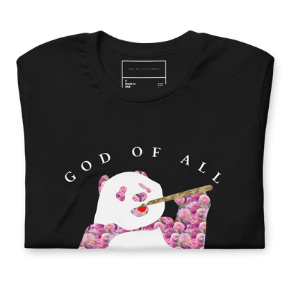 God of all Pandas Unisex t-shirt Black FW2024